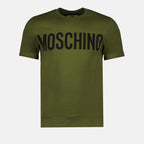 Camisetas T-shirt à logo Moschino Verde Homme