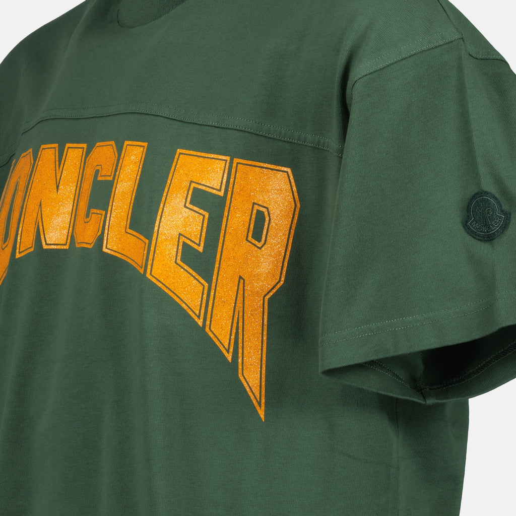 Tシャツ プリントTシャツ Moncler 緑 男