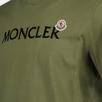 Camisetas T-shirt logo signature Moncler Verde Homme