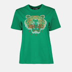T-shirts T-shirt Tiger Vert Kenzo Vert Femme