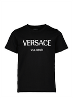 의류 T-shirt Via Gesù Versace 검은색 어린이들