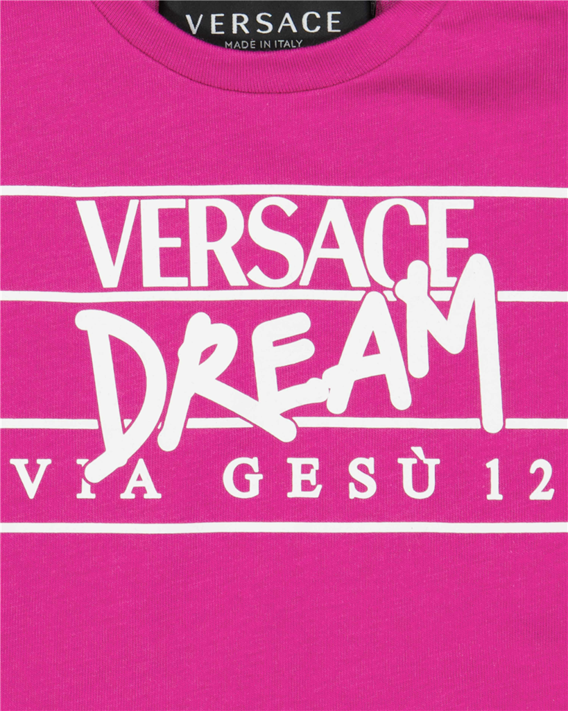 Abbigliamento T-shirt Via Gesù Versace Rosa Bambini