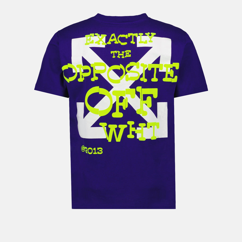 Tシャツ オポジットアロー Tシャツ Off-White 紫 男