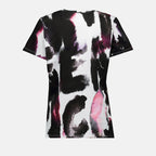 T-Shirts T-shirt Graffiti Alexander McQueen Schwarz Femme