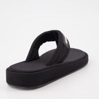 Tongs à logo noir