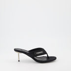 Tongs à talon noir