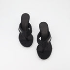 Tongs à talon noir