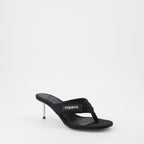 Tongs à talon noir