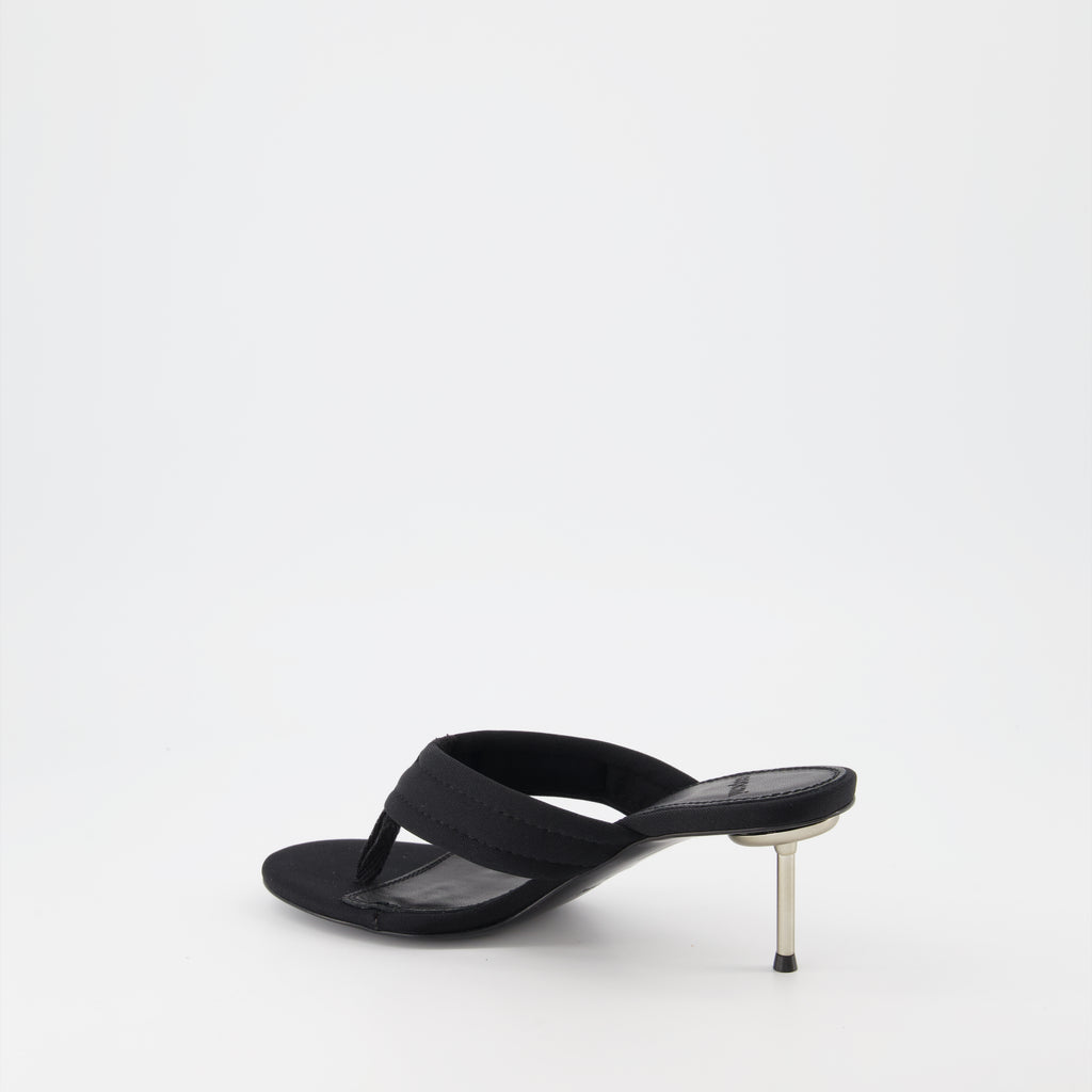 Tongs à talon noir