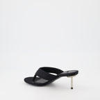 Tongs à talon noir