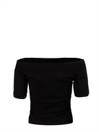 탑 Top à col bardot Alexander McQueen 검은색 Femme