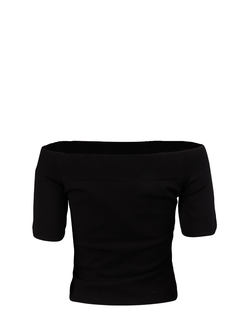 탑 Top à col bardot Alexander McQueen 검은색 Femme