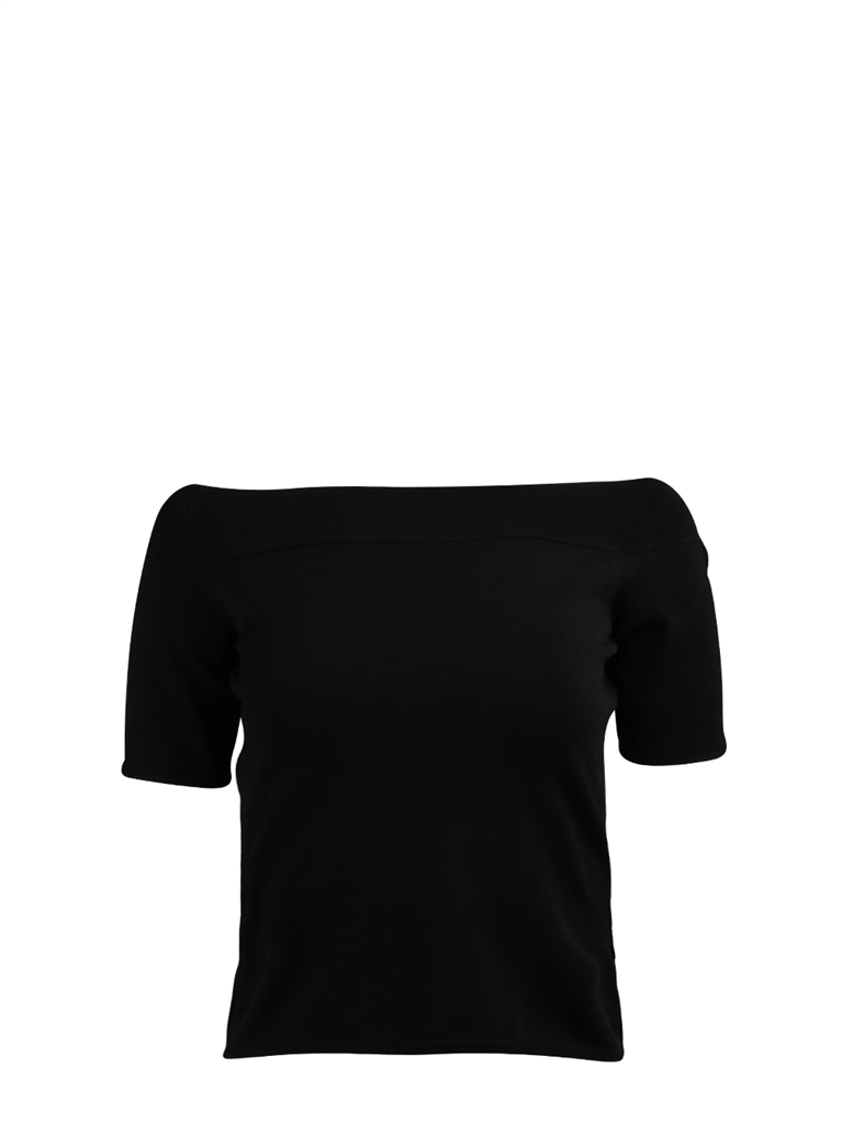 탑 Top à col bardot Alexander McQueen 검은색 Femme
