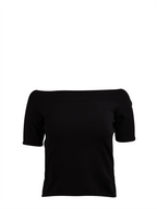 탑 Top à col bardot Alexander McQueen 검은색 Femme