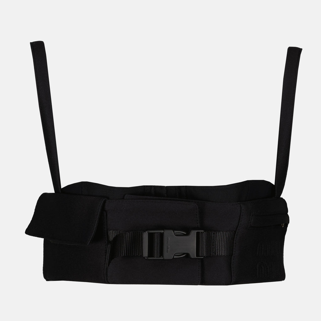 Tops Top bralette en radzimir Miu Miu Noir Femme