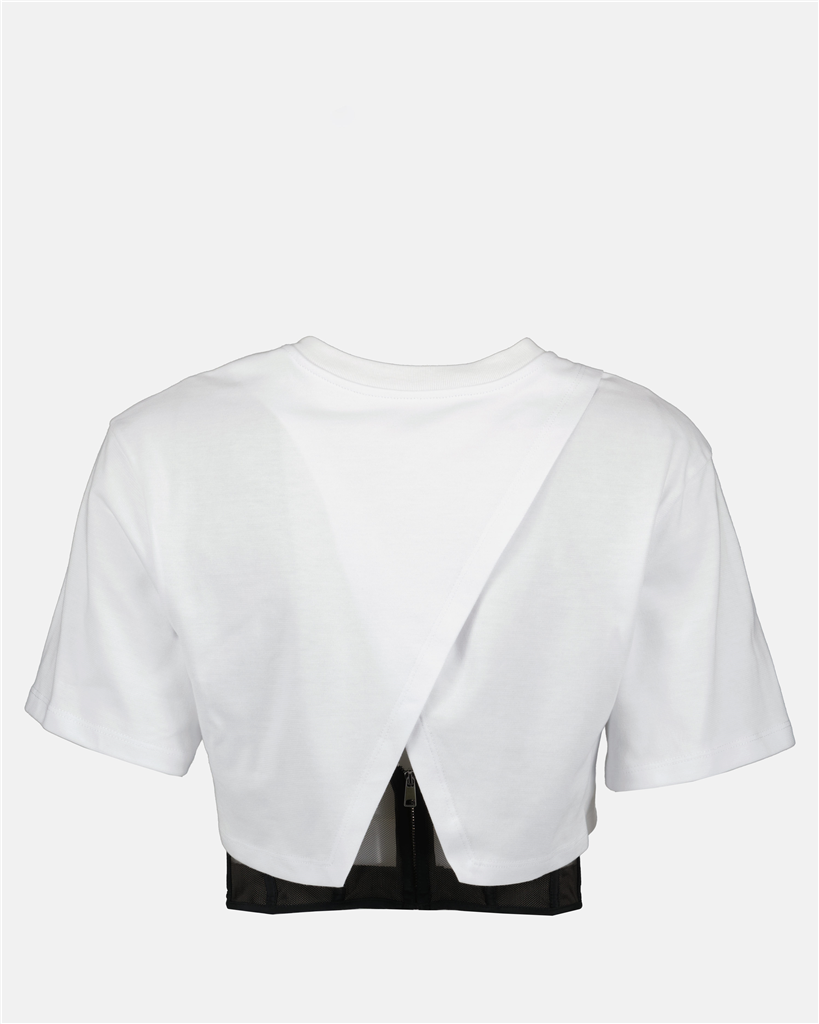 티셔츠 T-shirt corset Alexander McQueen 하얀색 Femme