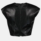 Tops Top en similicuir MSGM Preto Femme