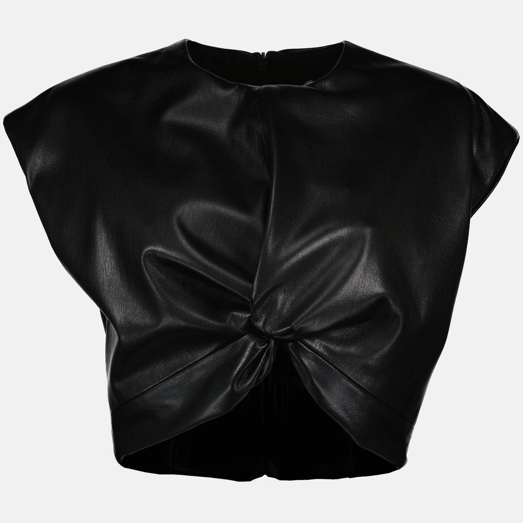 Tops Top en similicuir MSGM Preto Femme