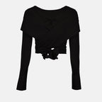 トップス クロストップ Dolce & Gabbana 黒 女性