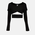 トップス クロストップ Dolce & Gabbana 黒 女性