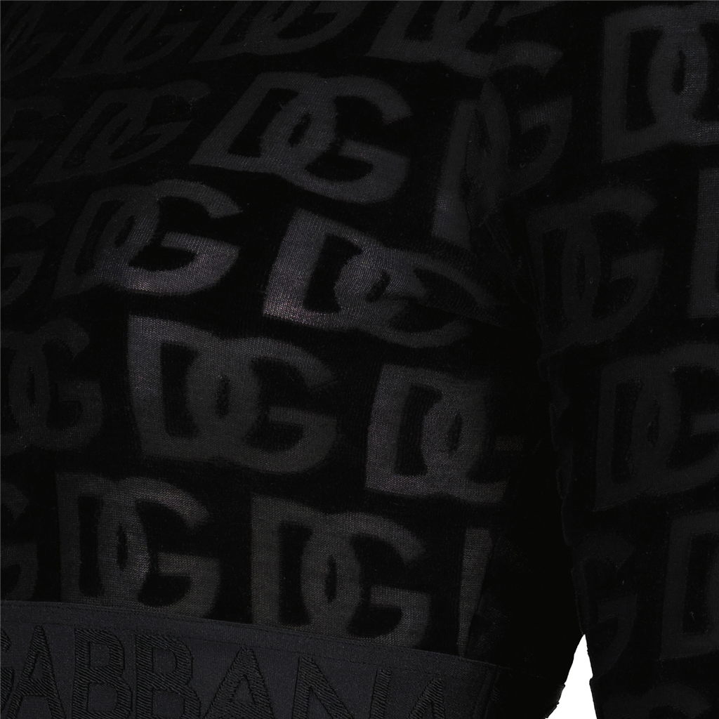 Tops Crop-Top DG Dolce & Gabbana Preto Femme