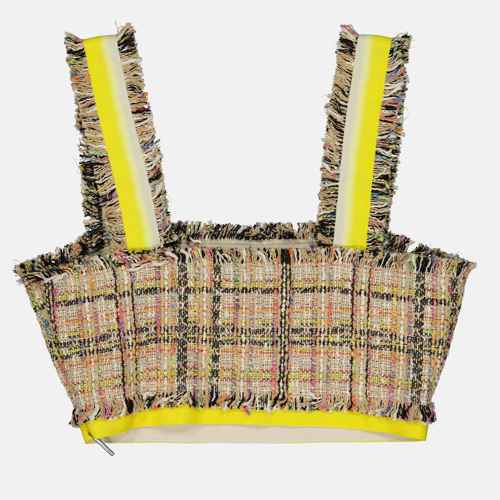 Tops Top en tweed MSGM Beige Femme