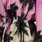 Top Top Stampato Palm Angels Viola Femme