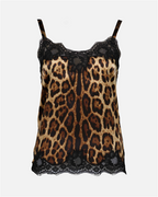 Tops Top lingerie à imprimé Dolce & Gabbana Braun Femme