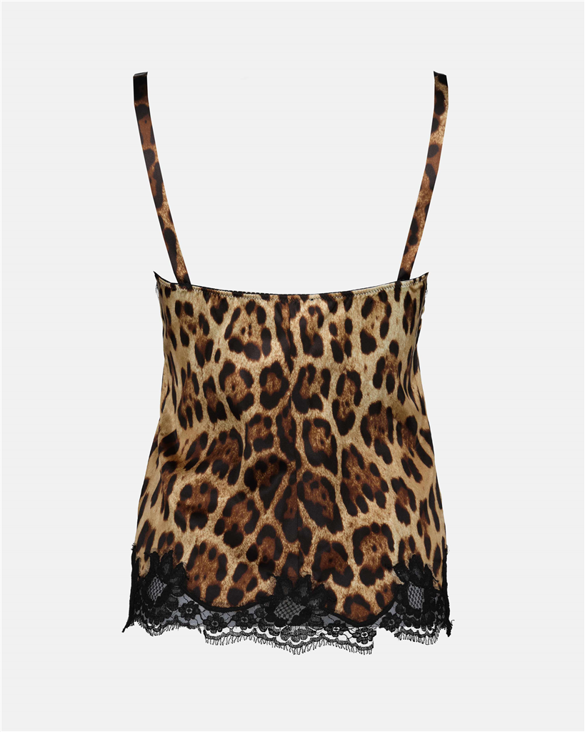 Tops Top lingerie à imprimé Dolce & Gabbana Braun Femme