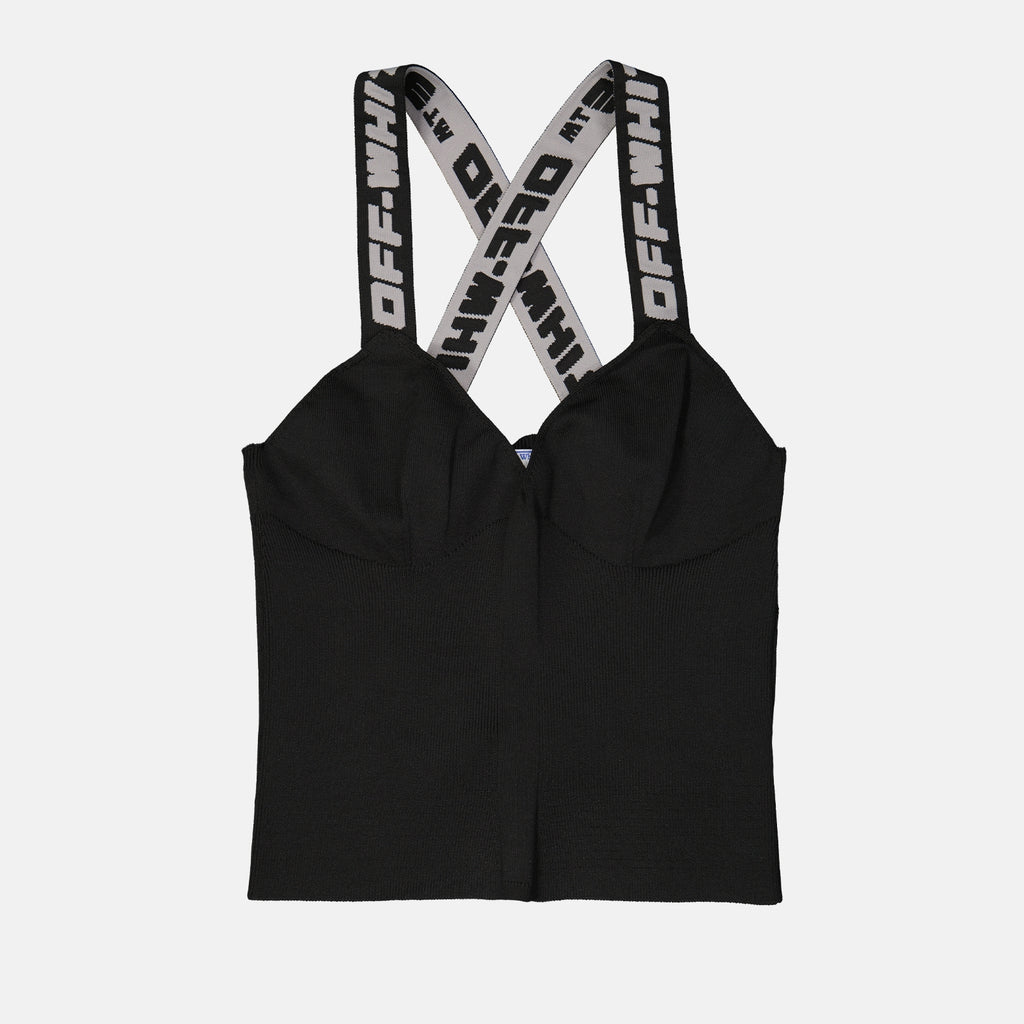 Tops Top Industrial Off-White Black Women