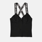 Tops Top Industrial Off-White Black Women