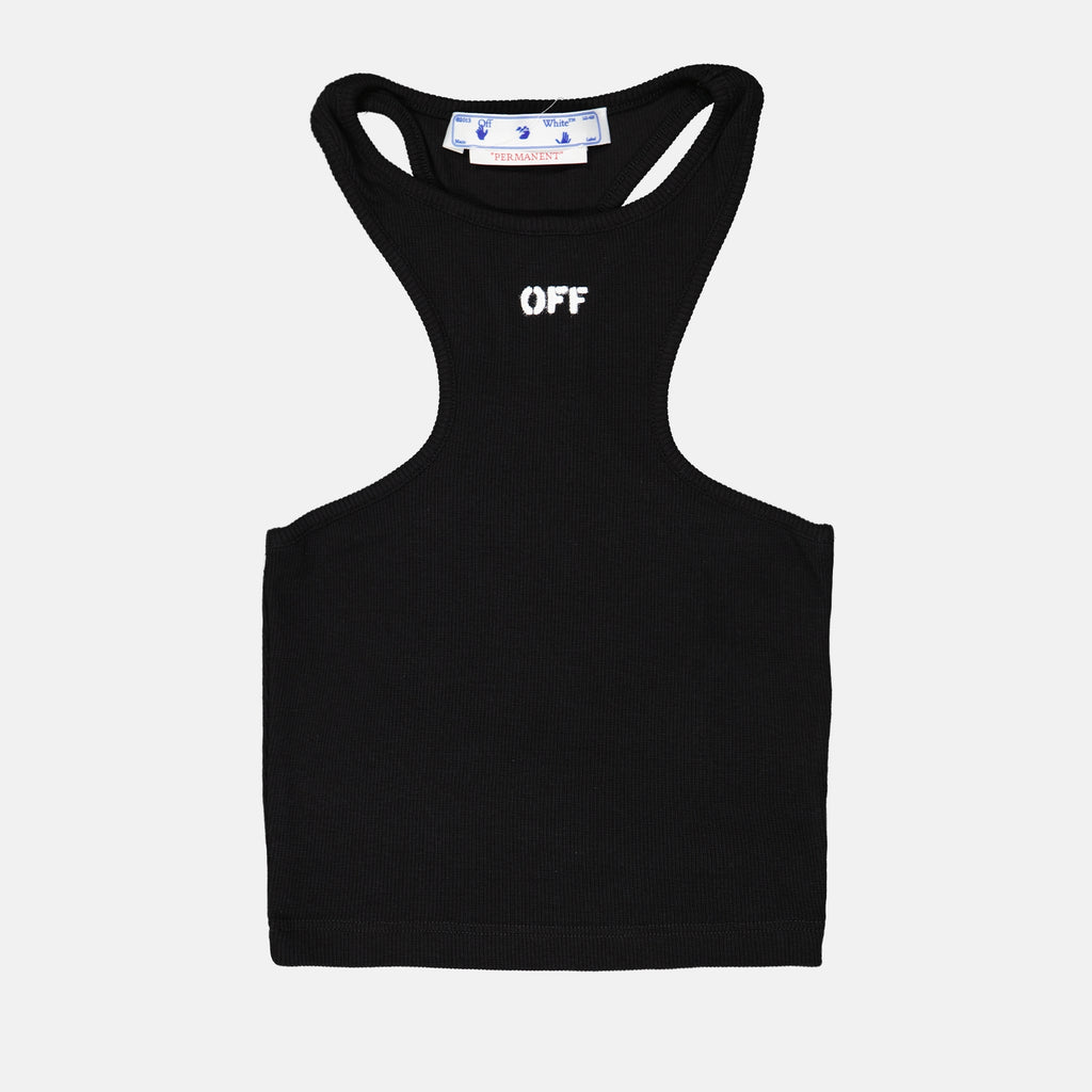 Tops Top Off Stamp Off-White Preto Femme