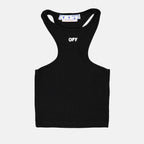 Tops Top Off Stamp Off-White Preto Femme