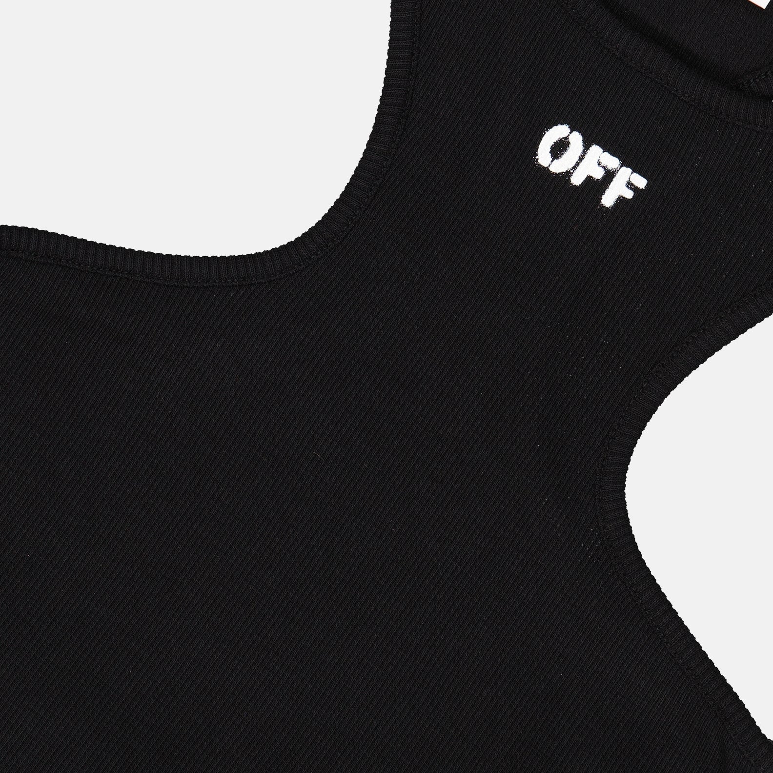 Tops Top Off Stamp Off-White Preto Femme