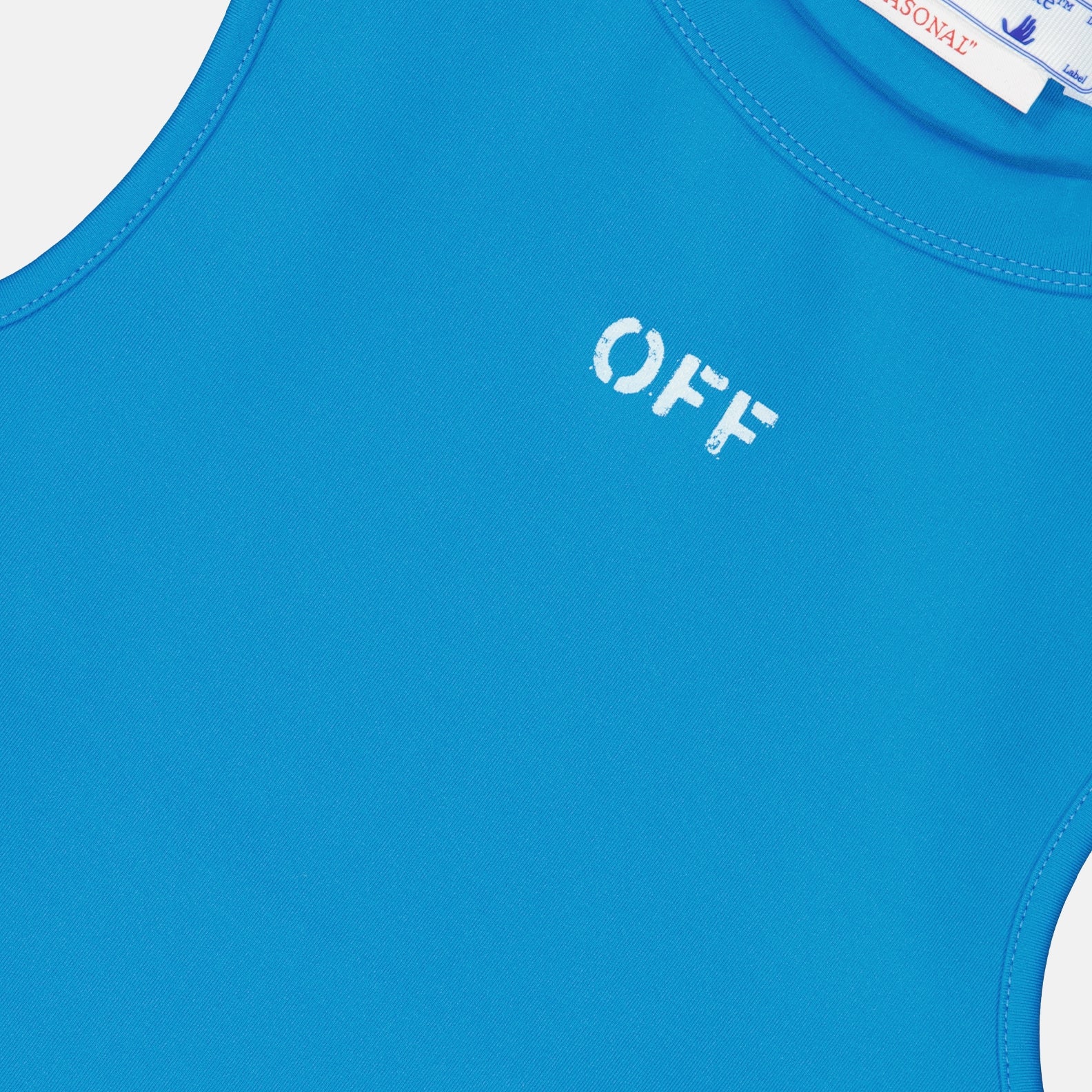 Tops Top Off Stamp Off-White Azul Femme