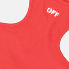 Tops Top Off Stamp Off-White Red Women