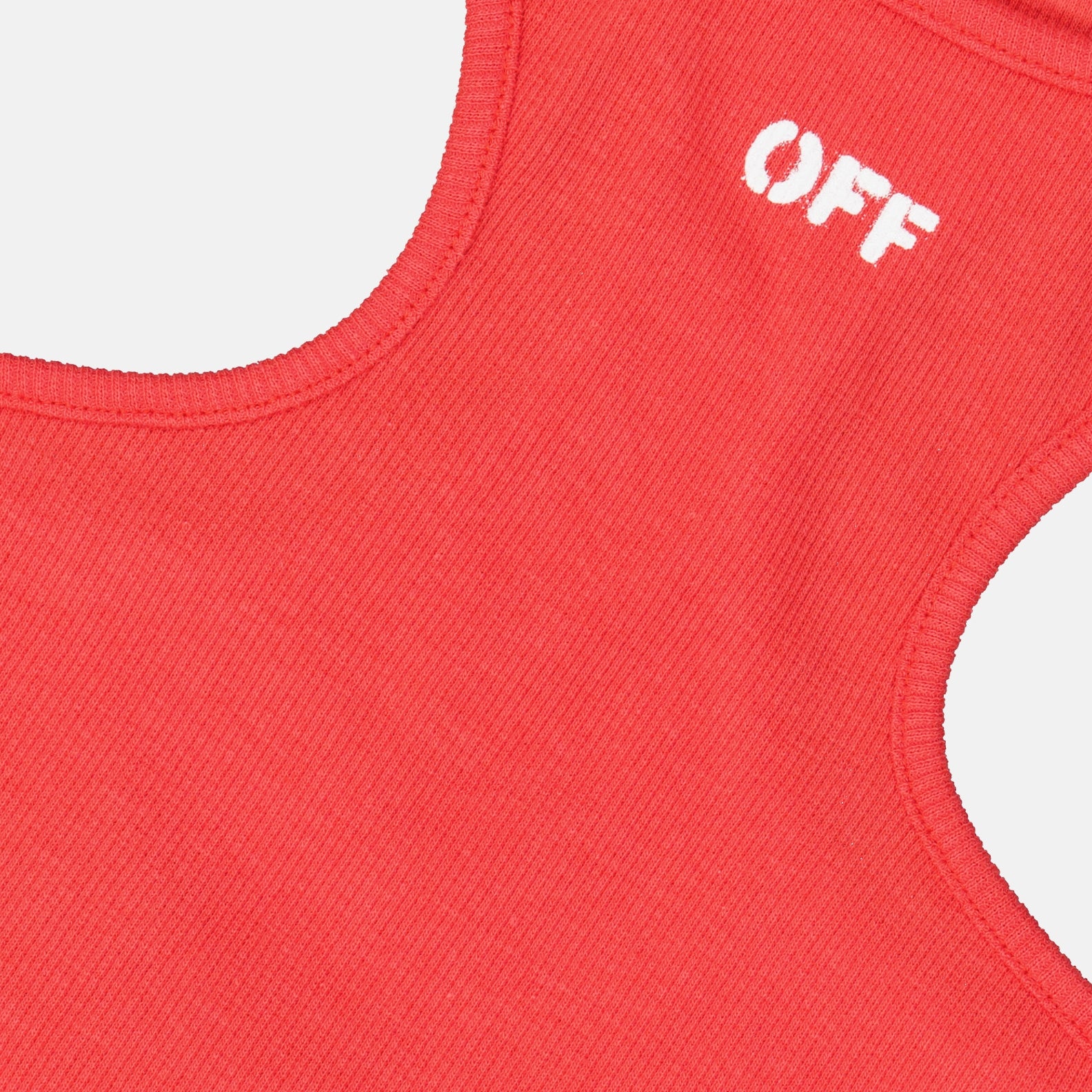 Tops Top Off Stamp Off-White Red Women