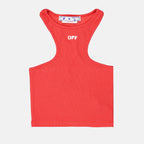 Tops Top Off Stamp Off-White Red Women