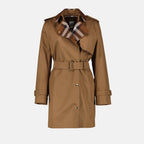 Manteaux Trench-coat Sandridgechk Burberry Marron Femme