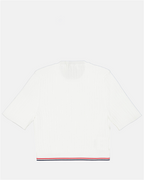 T-shirts Tricot à logo Miu Miu Blanc Femme