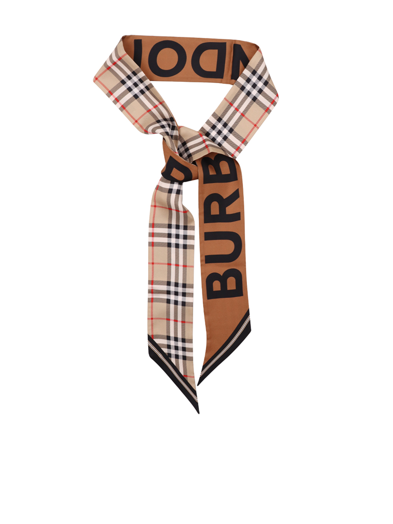 Écharpes, foulards et gants Foulard à carreaux Burberry Beige Femme