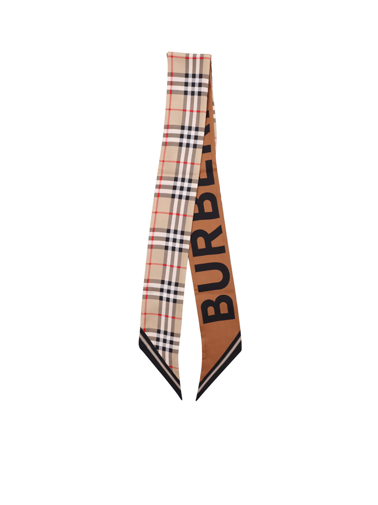 Écharpes, foulards et gants Foulard à carreaux Burberry Beige Femme