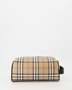Pochettes Trousse de toilette à carreaux Burberry Beige Homme