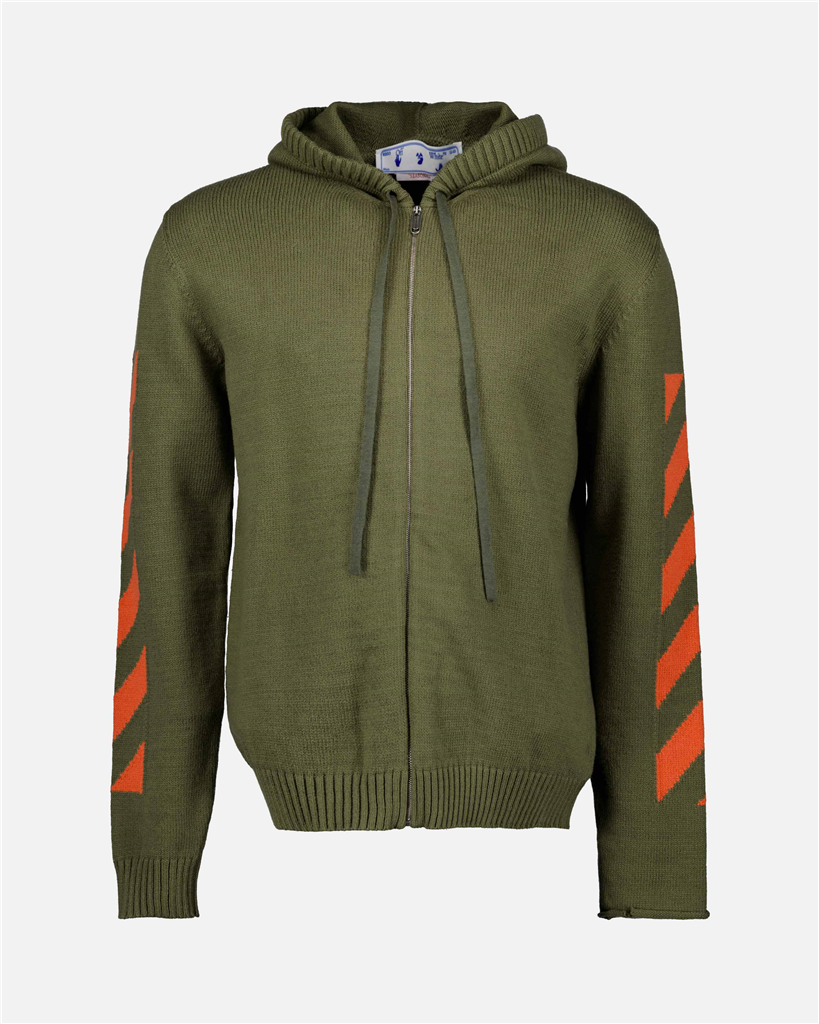 Giacche Veste Diag Arrow Vert Off-White Verde Homme