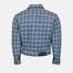 Veste à carreaux en denim