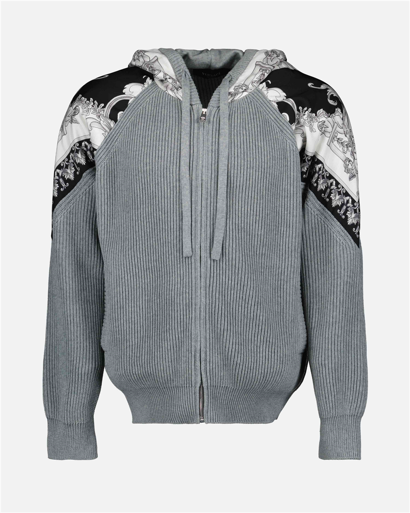 Sweatshirts Veste Barocco Versace Gris Homme
