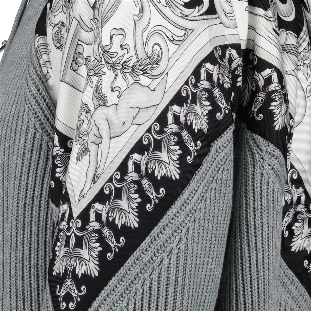 Sweatshirts Veste Barocco Versace Gris Homme
