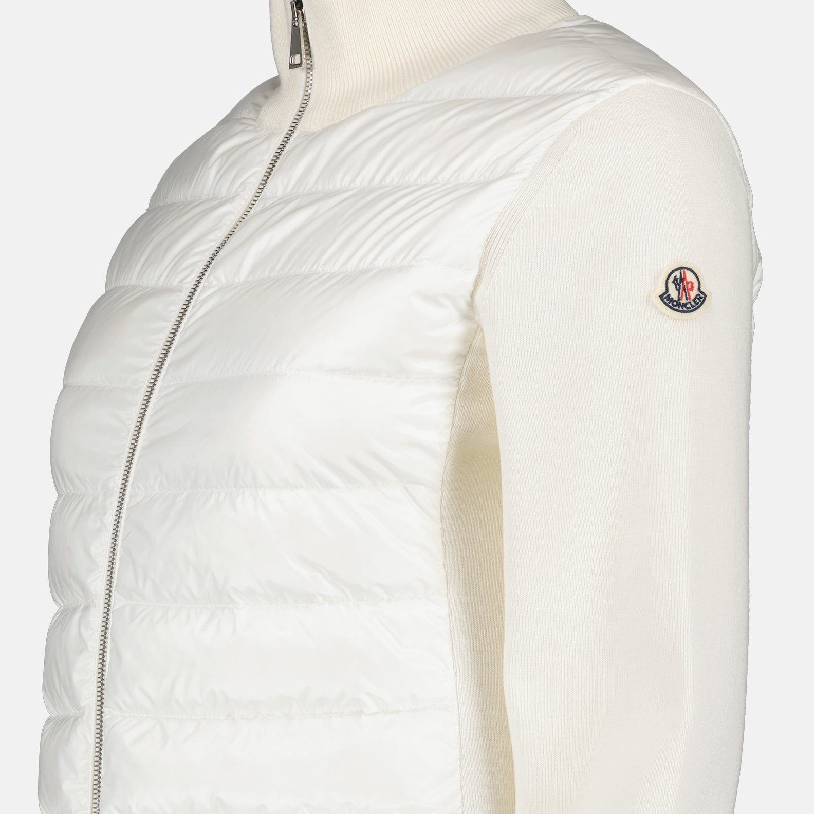 Veste bi matière matelassée