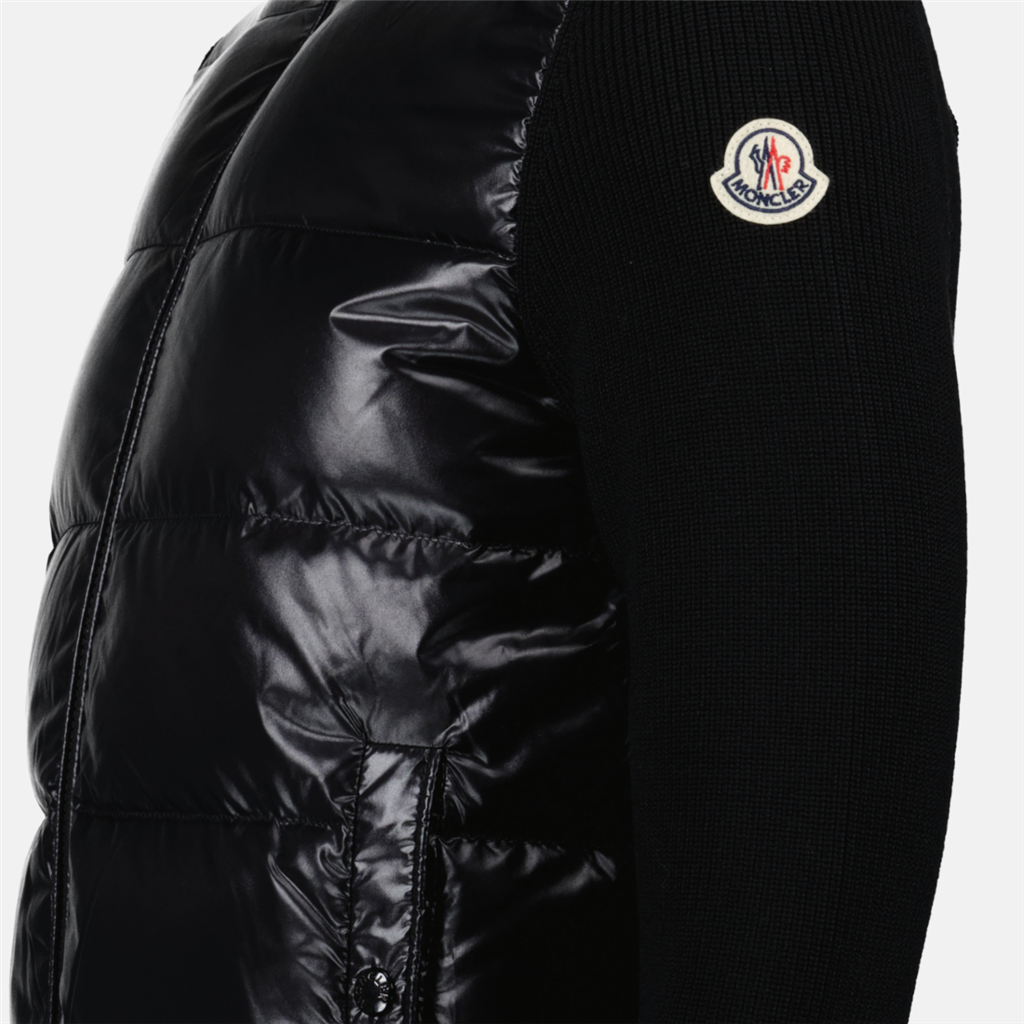 Jaquetas Veste bi-matière Moncler Preto Homme
