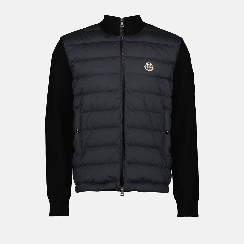 Jackets Bi-material jacket Moncler Black Homme